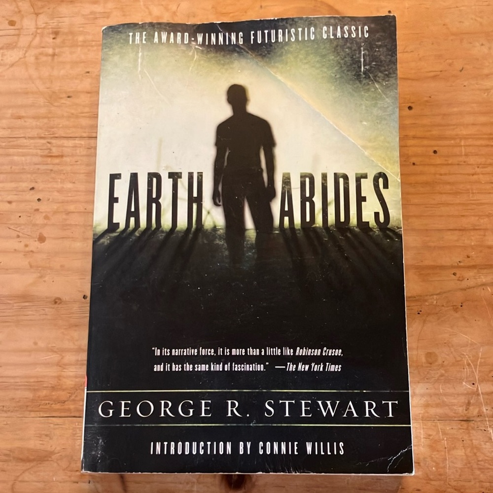 3 FOR $15 ITEM 

Earth Abides by George R. Stewart - Black and White Cover
